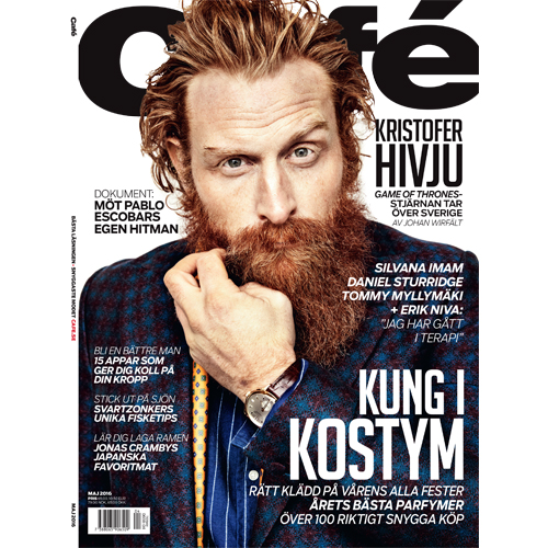 Café  - The article 'Mr. Smith höjer modegraden' / 'Mr. Smith raises the level of fashion' is featured on p.50 of the May issue of Swedish magazine Café. 