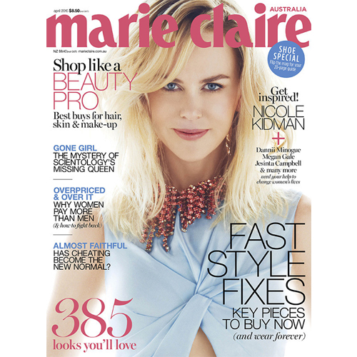 Marie Claire - Mr. Smith is featured in Marie Claire Australia's April 2016 issue in the article 'Show Your Hair Who's Boss' on p.168. 