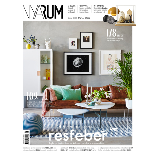 Nya Rum - Mr. Smith is featured on p.49 of Swedish magazine Nya Rum's issue 6 2016. The Mr. Smith Sea Salt Spray is included in the 'Bäst Just Nu - Under Solen' // 'Best Right Now - Under the Sun' edit.