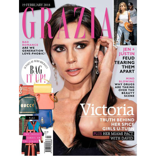 Grazia UK - Grazia UK features Mr. Smith's Texture Spray on p. 82 of their February 19th 2018 Issue. 