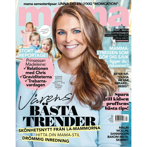 Mama - Mr. Smith's Dry Shampoo features on p. 86 of the April Issue in Swedish magazine Mama.