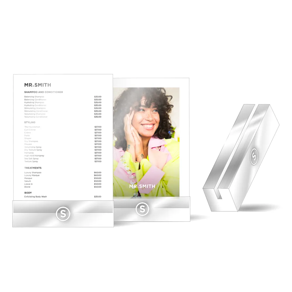 Mr. Smith Perspex Card Holder A6 - Afbeelding 1